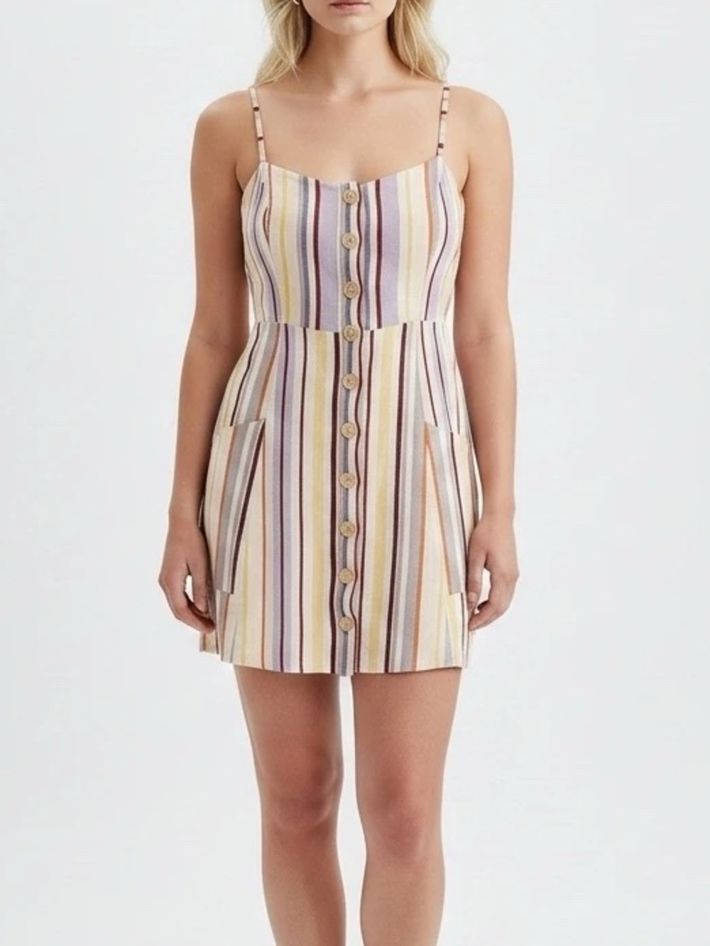 Lush Striped Colorful Dress